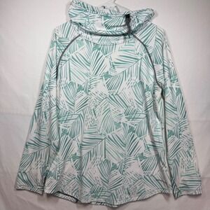 Patagonia Capilene Cool Daily Long Sleeve Top Palm Leaf Print‎ Women's Sz Large
